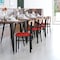 Flash Furniture Red Vinyl Dining Chairs - Walnut Wood Backs, 2PK 2-XU-DG6V5RDV-NAT-GG - alternate 10